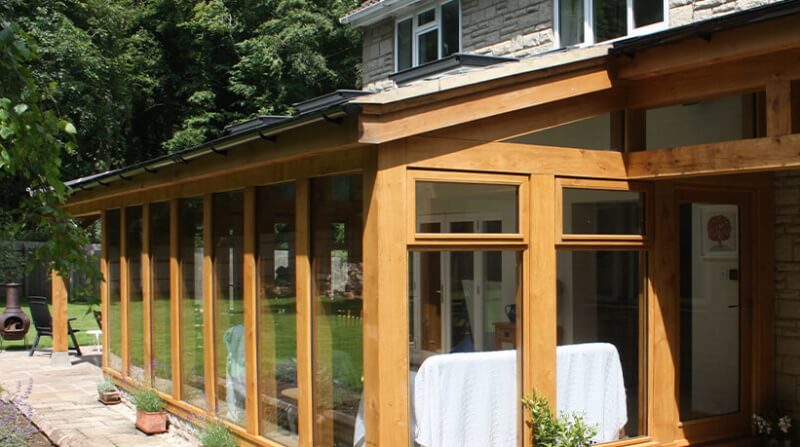 Oak Framed Garden Room or Conservatory - Hardwoods Group