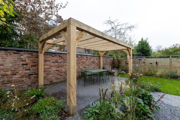 garden oak pergola