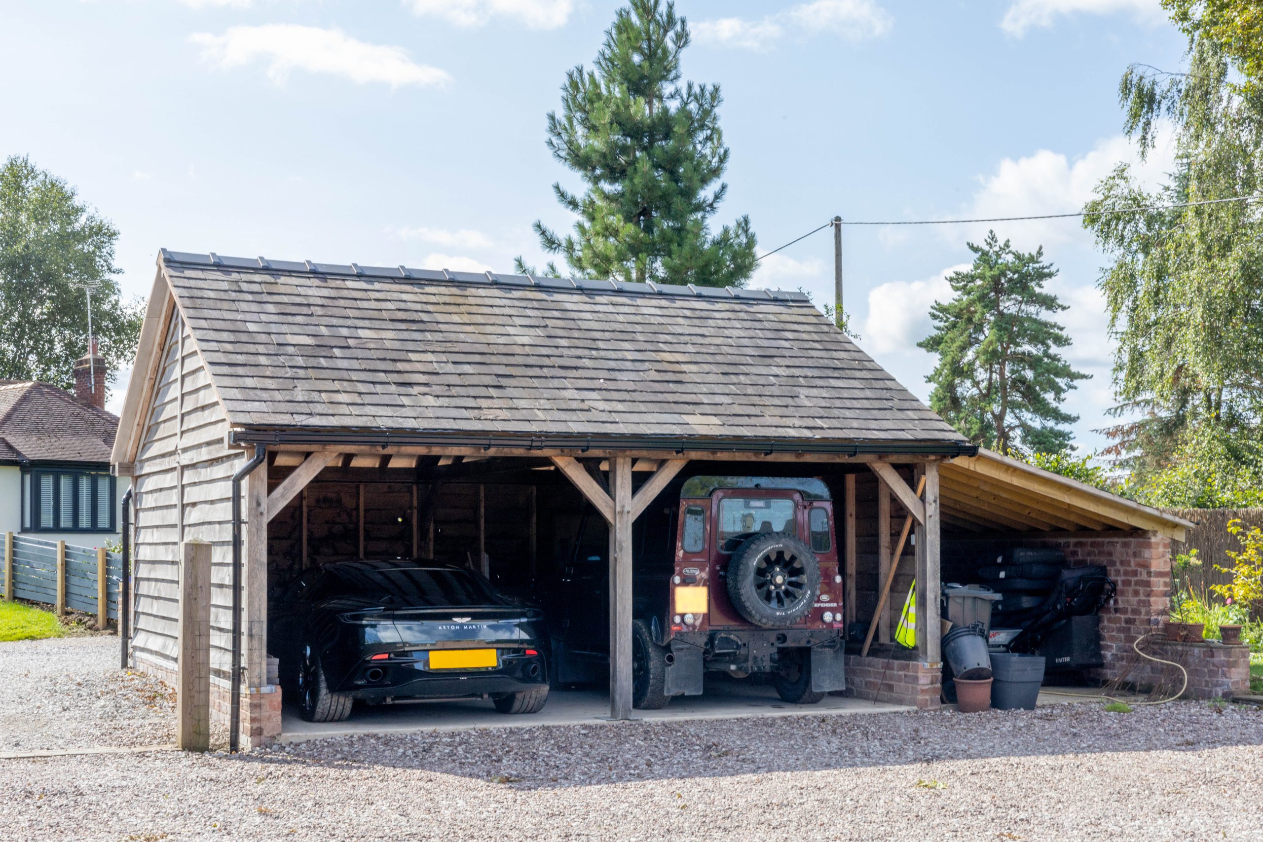 Oak Garages for New Property Development