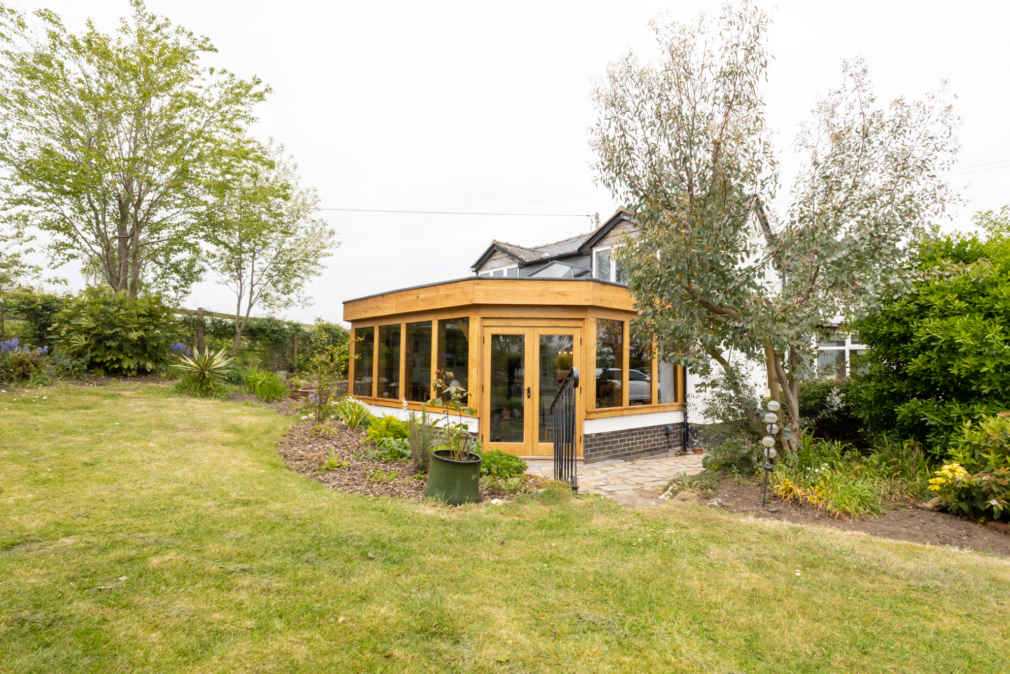 Self Build Oak Orangery for Open Plan Living